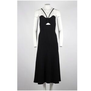 Anna Quan black midi dress - Size 10